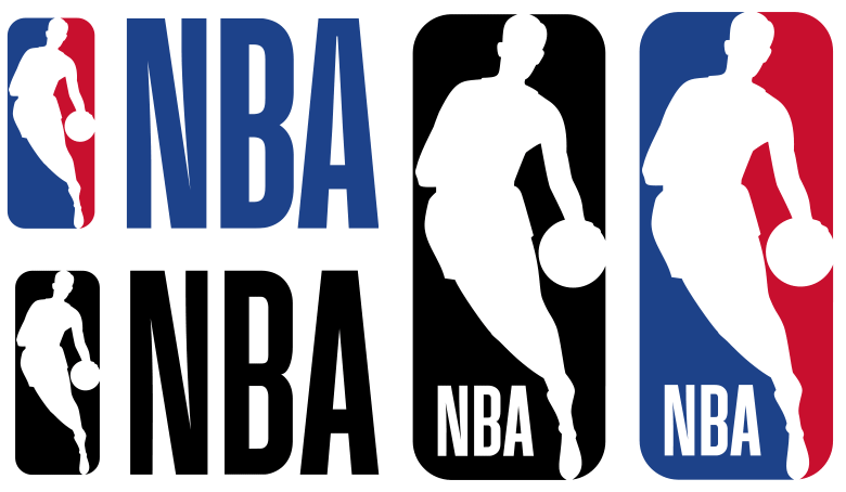 NBA新LOGO彩色版和单色版