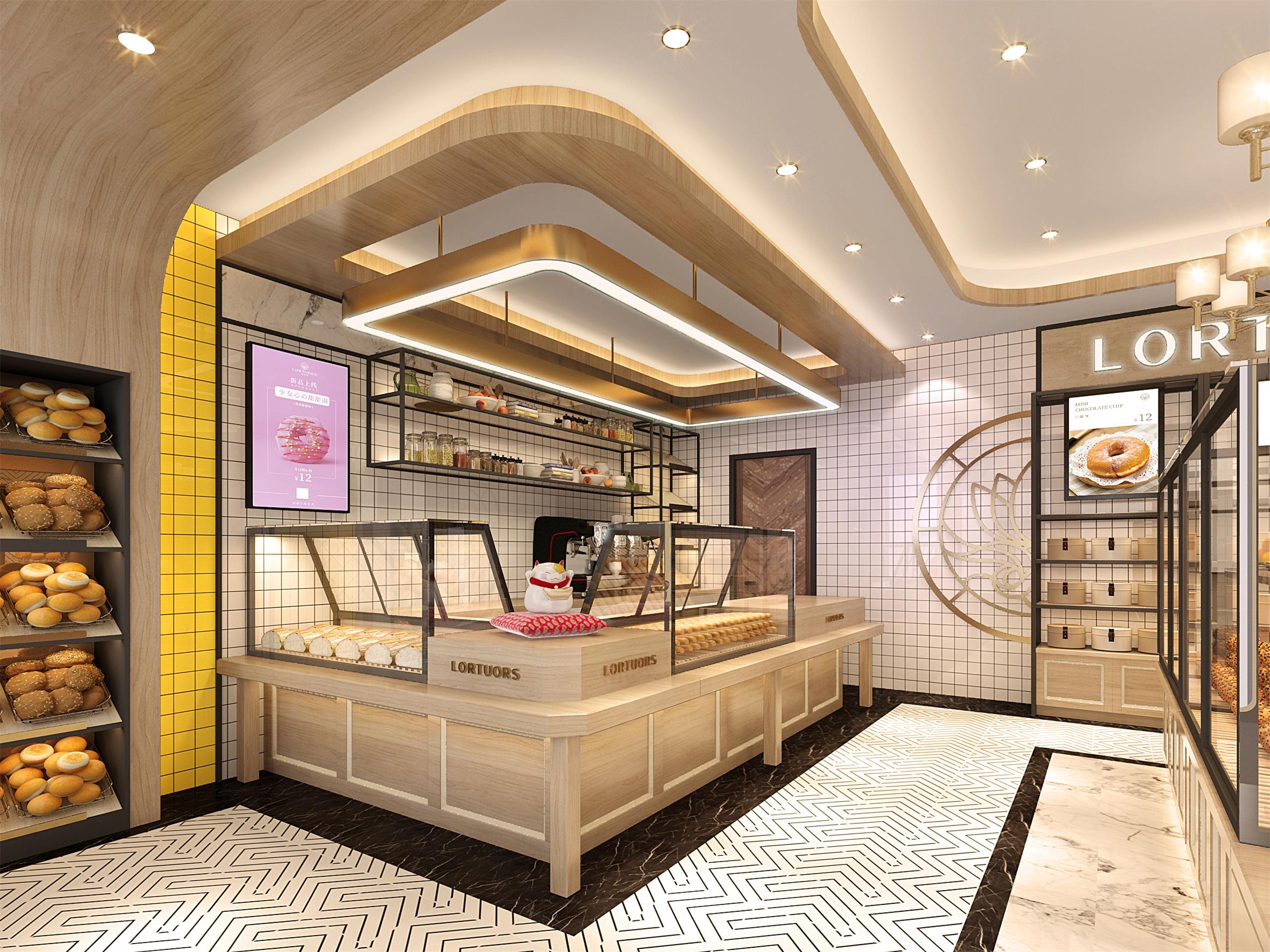 东莞烘焙品牌店内空间策划——萝拖司面包店柜台设计